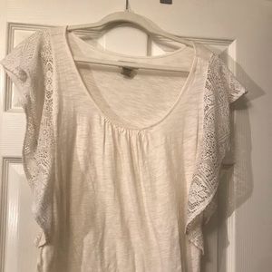 Lucky brand ivory knitted shirt A1